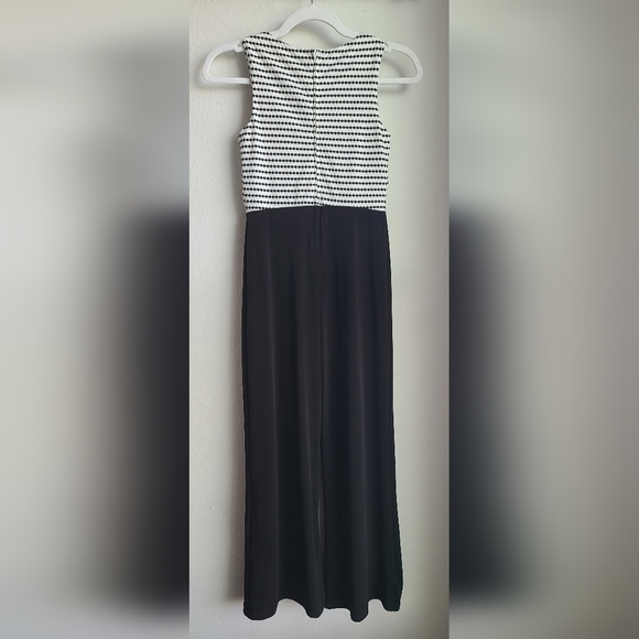 Amy Byer Girls' Black / White Pant Jumpsuit, Sz 10 - Picture 5 of 5